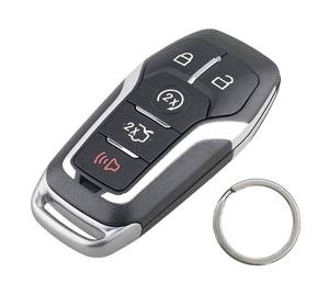 lot 12335 image: 5 Buttons Key Fob Case Shell Fit for Ford Edge Explorer Mustange Fusion F150 F250 Lincoln MKZ MKC 2013-2017 Replacement Smart Car Key Housing Outer Cover (5 Buttons)