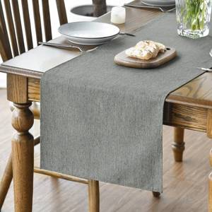 lot 12353 image: Artoid Mode Light Grey Table Runner, Seasonal Washable Kitchen Dining Table Decoration for Home Party Decor 13x48 Inch