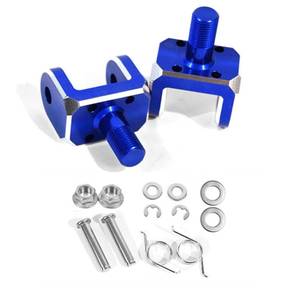 lot 12354 image: Woodniu Racein Foot Peg Bracket for Surron Light Bee X S, Dirt Bike Footpeg Holder, Motorcycle Prickly Pegs Mount, CNC Aluminum Peg Clamp for Sur Ron LBX and Segway X160 X260,Blue