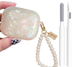 lot 12372 image: Glitter Case for AirPods Pro 3rd 2025 - YOMPLOW Case Cover Skin Women Girls with Luxury Pearl Keychain Cleaner Tool for Apple Airpods Pro 3 Gen Generation Charging Case 2025 - Colorful