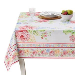 lot 12379 image: Maison d Hermine Table Cloth Rectangle Table 100% Cotton 54 x 72 Inches Tablecloth Reusable Decorative for Dining Kitchen Room Farmhouse Party Home Hotel Restaurant Spring Summer - Vintage Floral