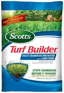 lot 13072 image: Scotts Turf Builder Halts Crabgrass Preventer with Lawn Food, 5,000 sq. ft.