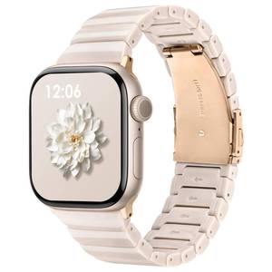 lot 14367 image: V.R.HOPE Apple Watch Band for Series 1110987 38mm 40mm 41mm 42mm Fashion Lightweight Resin Dressy Strap for Women Bracelet Compatible with iWatch Series 654321SE��Oatmeal��
