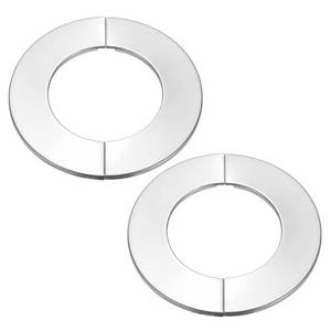 lot 14371 image: PATIKIL Wall Split Flange 3 (83mm),2 Pcs Stainless Steel Round Self-Adhesive Escutcheon Plate Plumbing Wall Cover for Kitchen Bathroom Arm Pipe Faucet Decoration, Silver