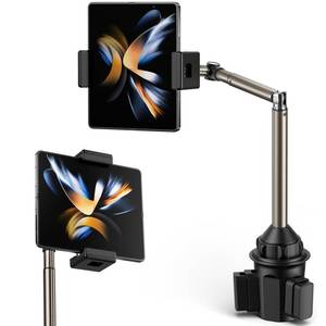 lot 14378 image: JSAUX Cup Holder Universal Mount for Foldable Phone, Car Truck Cradle Compatible With iPad Mini, Samsung Galaxy Z Fold 654, Pixel 9 Pro, Xiaomi Mix Fold 432