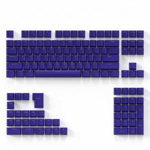 lot 14409 image: 131 Keys PBT Keycaps Set, Double Shot Shine Through Backlit Key Caps, OEM Profile Custom Keycap for Most Mechanical Gaming Keyboards, Fits 61687584879698104 Layouts(Dark Blue)