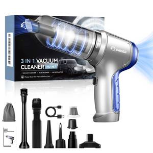lot 15746 image: Saker Car Vacuum Portable Cordless 15000PA,3 in 1 Handheld Vacuum with Brushless Motor for Car, Office and Home Cleaning Blue HL107B