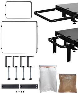 lot 15771 image: MOAT Grill & Griddle Hanging Trash Bag Holder Kit - Large & Small Garbage Bag Holder Frame Set Compatible with Most Outdoor Grills & Griddles - Innovative Outside Grill & Griddle Accessories