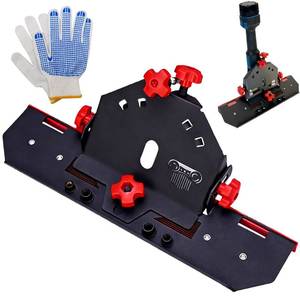 lot 15774 image: 45 Degree Tile Chamfering Tool, Angle Grinder Tool for Tile Chamfering, Tile Cutting Tools ONLY for 4-12���� & 5���� Angle Grinder with Red Knobs