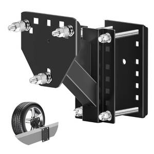 lot 15788 image: JEACENT Spare Tire Mount for Utility Trailer Accessories,3-Nut Design Spare Tire Carrier,Fits Most 4,5 & 6 Lugs Wheels, Hold 4��,4.25 4.5��, 4.75��,5,5.32 and 5.5 Bolt Patterns,Holds Up to 160 Lbs