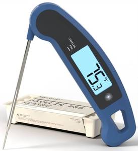lot 16294 image: Lavatools Javelin� PRO Classic Ultra-Fast 2-Second Professional Digital Instant Read Meat Thermometer for Grill and Cooking, Auto-Rotating Backlit Display, IP65 Water Resistant, NSF Certified �� Maize
