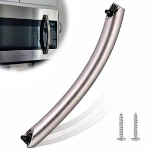 lot 16295 image: Upgrade ME16A4021AS Microwave Door Handle, DE94-04313F Assembly Handle Compatible with Samsung Microwave Handle ME16A4021AS, Alloy Material, with 2 Screws
