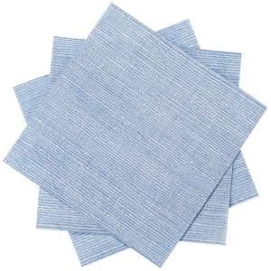 lot 16299 image: Karenhi 100 Pack Linen Cocktail Napkin 10 x 10 Inch Blue Disposable Dinner Napkins Soft Absorbent Paper for Bar, Wedding, Party, Kitchen, Restaurant