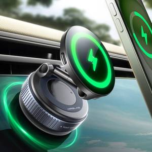 lot 16323 image: MRGLAS 2026 Upgraded for iPhone MagSafe Car Mount Charger,15W Fast Charging Wireless Car Charger with Stronger Magnetic & Suction, Hands-Free Phone Holder for iPhone 171615141312 Pro Max
