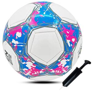 lot 16368 image: ABAJI Soccer Ball Size 3 4 5 Practice Training Boys Girls Gift Thicker Leather Anti Exploded Indoor Outdoor Come with Random Color Pump Needle