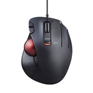 lot 16370 image: ELECOM EX-G Wired Trackball Mouse, Ergonomic Thumb Control, Smooth Tracking Roller Ball, 5 Programmable Buttons, Tilt Scroll, Computer Mice for PC Mac