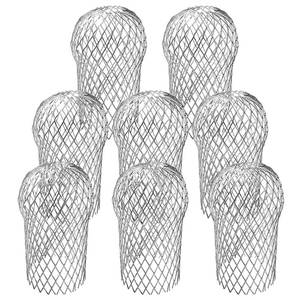 lot 16373 image: EBaokuup 8 Pack Gutter Downsport Guards - 3.5 Inch Expandable Aluminium Filter Strainer, Gutter Downspout Protectors for Preventing Blockage Leaves Debri