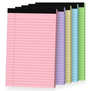 lot 16375 image: Ciphyfee 5pcs Small Note Pads, Colored Notepads 5x8 College Ruled Notebook, Writing Pads 5 x 8, Legal Pads, Pad Paper Perforate Notebooks for Work, Message, School, Office Supplies,30 SheetsPack