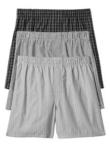 lot 16401 image: GAP Mens 3-pack Boxers True Black Multi S