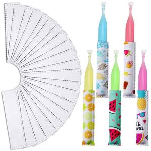 lot 16407 image: 100 Pieces End of Year Gifts Inspirational Ice Pop Sleeves Reusable Neoprene Freezer Ice Lolly Sleeves Antifreezing Holders Bags for End of Year Gift Graduation Party Favor Class Prize (White)