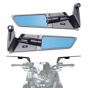 lot 18008 image: Xintre Large Size Motorcycle Mirrors Anti-glare Rotating Stealth Wind Wing Side Rear View Mirrors Compatible with Duke 390 250 Yamaha MT-07 MT-09 Kawasaki Z400 Z650 Z900 Z1000 Street Bike Mirror etc