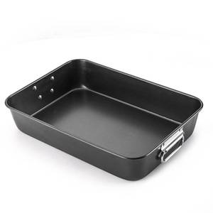 lot 18032 image: HONGBAKE Nonstick Lasagna Pan 3 Inch Deep, 9x13 Baking Pan, Rectangular Sheet Cake Pan, Roasting Pan for Oven with Stainless Steel Handles, Dishwarsher Safe, Dark Grey