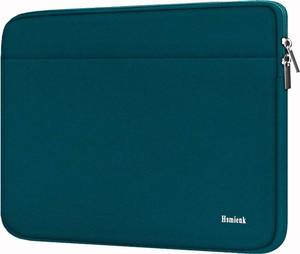 lot 18049 image: Laptop Sleeve Case 17 Inch, Shockproof Protective Notebook Case with Accessory Pocket, Briefcase Carrying Bag Compatible with 17-17.3 Inch Laptop, Computer, Notebook, Cyan Color