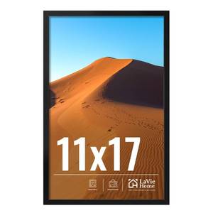 lot 18050 image: LaVie Home 11x17 Picture Frame for Wall Display, 11x17 Black Picture Frame with HD Plexiglas, 11 x 17 Poster Frame 1 Pack, Display Frame for Vertical or Horizontal, Classic Collection