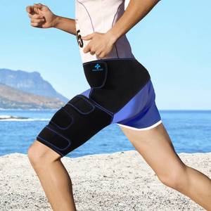lot 18055 image: NIdreamCE Hip Brace for Sciatica Pain Relief Devices Adjustable Hamstring,Thigh,Groin Compression Wrap Sciatic Nerve Brace for Men and Women ��Support for Sciatica Hip Pain Relief (Left)