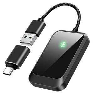 lot 18058 image: Lincisoonic Wireless CarPlay Adapter for iPhone �� Plug-and-Play with USB-A Extension & USB-C Connector, Zero Latency, Compatible with 2016 Cars & iOS 10