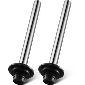 lot 18064 image: Tandefio 2 Pcs Universal Sink Overflow Pipe Stainless Steel Sink Stopper Strainer Pipe Overflow Plug Bathroom Pipes Fittings for Commercial 1, 1-14, 1-12 Drain
