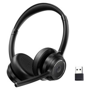 lot 18068 image: Gixxted (2026 Upgraded) Wireless Headset with Mic for Work, Bluetooth Headset with Noise Canceling Microphone, Wireless Headphones with Mic and USB Dongle and Mute, Fit for ComputerPCTeams