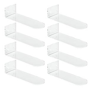 lot 18082 image: IEEK Floating Shoe Display 8 Pack,Levitating Acrylic Shoe Shelf for Wall,Clear Wall Mounted Shoe Rack Sneaker Display Shelves Space Saving Shoe Organizer Holder for Sneaker Collection