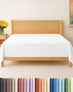 lot 18083 image: Twin Size Flat Sheet - Hotel Quality Top Flat Bed Sheet Only - Ultra-Soft, Comfy, Breathable & Cooling - Fade & Wrinkle Free - Easy-Care, Stain & Shrink Resistant Bedding - Easy-Fit & Oeko-Tex - White