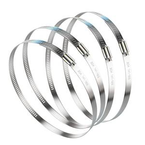 lot 18131 image: NEBURORA 6 Inch Hose Clamp Adjustable 304 Stainless Steel Duct Clamp 4 Pack Worm Gear Clamps 5.6-6.4 Diameter Fuel Line Hose Pipe Clamp for Dryer Vent Air Duct Automotive Plumb