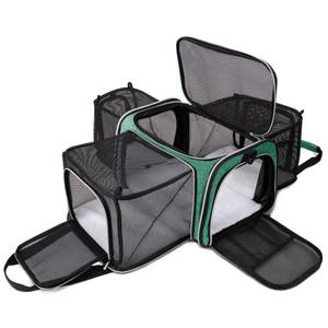 lot 19304 image: BAGLHER Cat Carrier Bag,Airline Approved Pet Carrier Soft Side Pet Travel 5 Sides Open Doors 3 Sides Expandable Foldable Dog Carrier with Fleece Pad