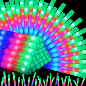 lot 19315 image: OLUPP 72PCS Foam Glow Sticks, Foam Light Up Sticks with 3 Modes Colorful Flashing, Glow Sticks for Wedding, Glow Stick Bulk Party Pack for Wedding, Raves, Concert, Camping, Carnival