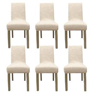 lot 19325 image: Gdmhy Dining Room Chair Covers,Soft Removable Washable,Dining Room Chair Covers Set of 6,Printed,Floral Pattern,Pet Friendly Furniture Protector Seat Cover,Universal Fit for Hotel