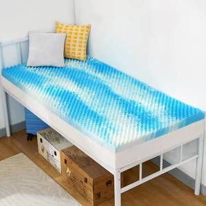 lot 19357 image: SINWEEK 2 Inch Egg Crate Memory Foam Mattress Topper Twin XL, Twin Extra Long Mattress Pads for College Dorm Room, Pressure Relieve CertiPUR-US Certified,39x80 Inches, Blue