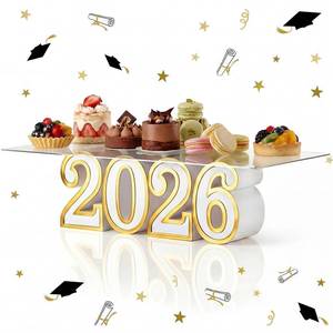 lot 19369 image: Novabright 2026 Graduation Cake Stand Class of 2026 Letters Cupcake Stand Display Graduation Dessert Snack Food Table Centerpieces Signs for High School College Congraduation Grad Party Decorations
