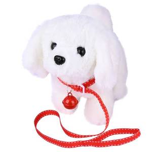 lot 20387 image: WorWoder Plush Bichon Frise Toy Puppy Electronic Interactive Pet Dog - Walking, Barking, Tail Wagging, Stretching Companion Animal for Kids (Bichon Frise)