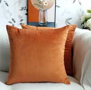 lot 20369 image: Burnt Orange Pillow Covers Set of 2 (1717)
