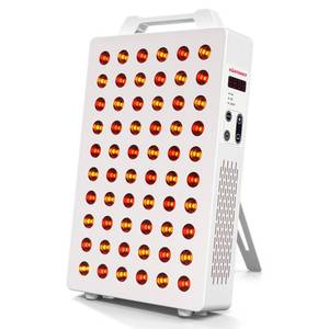 lot 1715 image: BONTANNY Red Light Therapy, 630660810830850nm 5 Wavelengths Red Near Infrared Light Device with 60 Dual Chip Clinical Grade LEDs, Remote Control, Timer for Face, Body, Pain Relief, BO-300 (White)
