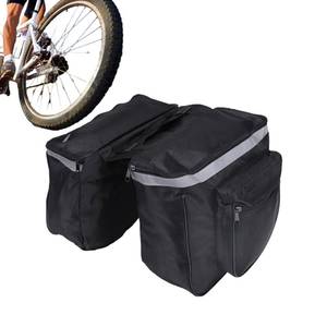 lot 2207 image: Agatige Bicycle Bag, Bike Baskets Bag 25L Waterproof Double Pannier Bag Storage Pouch Ultralight Cycling Wedge Pack for Road, Mountain