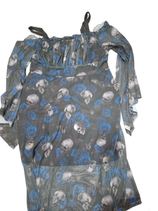 lot 2214 image: Ladies skull dress 2XL
