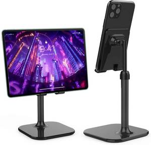 lot 2229 image: Doboli Cell Phone Stand, Phone Stand for Desk, Phone Holder Stand Compatible with iPhone and All Mobile Phones Tablet, Gifts for Adults Women Men Mom Wife, Black