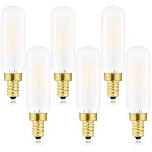 lot 2241 image: LVYE Dimmable T6 LED Frosted Bulbs, 6W E12 Edison Light Bulbs Soft White 3000K,600lm, 60W Candelabra Incandescent Bulbs Equivalent Vintage LED Filament Edison Candle Bulb with Decorative, 6Pack.