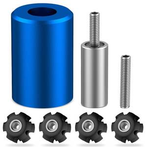 lot 2254 image: Pawfly Bike Fork Star Nut Installation Tool, Bicycle Fork Star Nut Setting Tool for 1-18 Threadless Fork Tubes, MTB Star Nut Setting Installer with 1-18 Star Nuts & Spare Special Screw