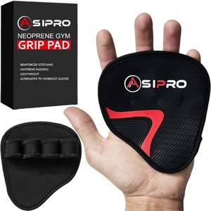 lot 2256 image: ASIPRO Lifting Grips for Weight Lifting Alternative to Workout Gloves Women & Men Gift Gym Hand Grips Gym Grips Men & Women No Sweaty Gym Workout Gloves Workout Grips Rubber Grips Pads