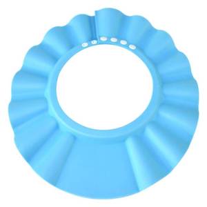 lot 2267 image: HOOYEE Safe Shampoo Shower Bathing Protection Bath Cap Soft Adjustable Visor Hat for Toddler, Baby, Kids, Children �� (Blue)